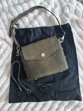 rag & bone Olive Green Leather Atlas Bag